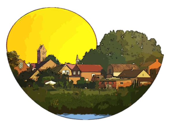 Logo van Westdorpe, het warmste dorp van Nederland